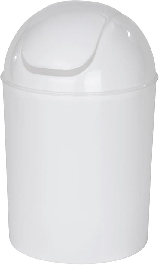 Imagen de Wenko Cubo con Tapa Oscilante Blanco 6L en OfertitasTOP