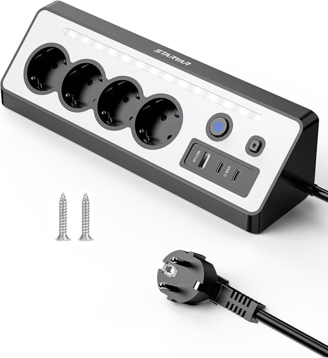 Detalle de STARYAR Desktop Steckdosenleiste 3680 W