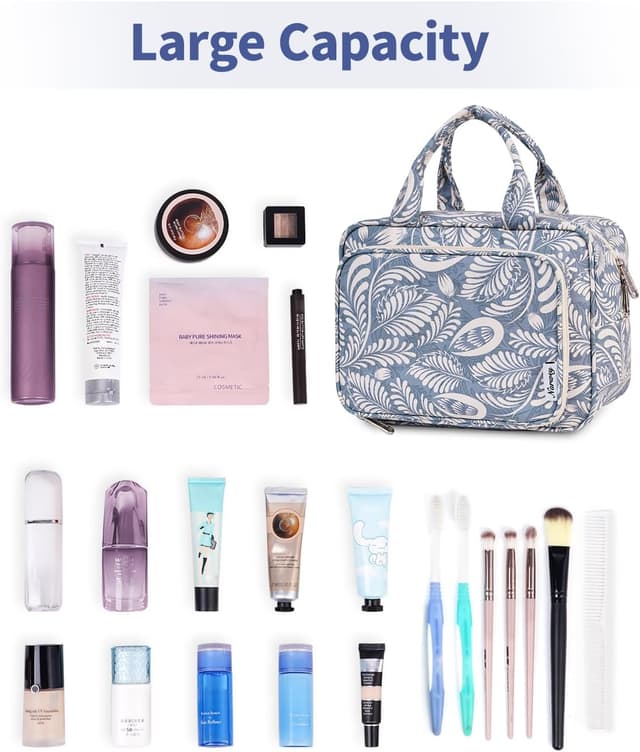 Thumbnail 4 de Narwey Full Size Toiletry Bag Blue Leaf