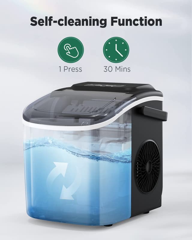 Detalle 2 de Silonn Eiswürfelmaschine 9 Würfel in 6 Minuten