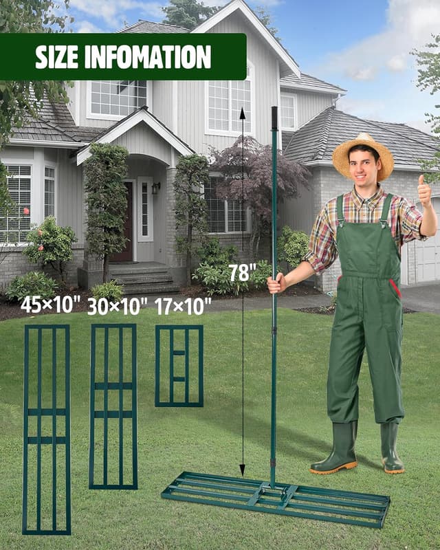 Thumbnail 4 de Signstek Lawn Leveling Rake 45" plate