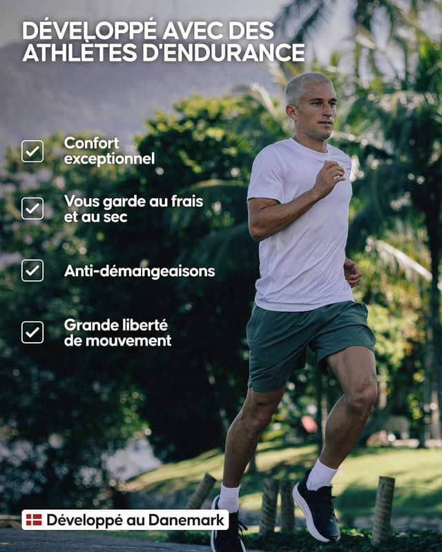 Thumbnail 4 de DANISH ENDURANCE T-Shirt Sport Technique 95% Polyester