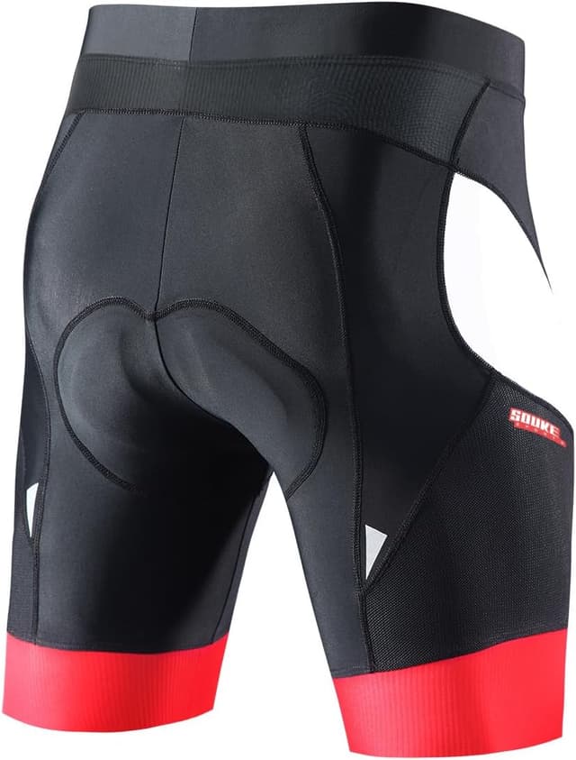 Thumbnail 1 de Souke Sports men’s 4D padded cycling shorts with moisture-wicking mesh panels