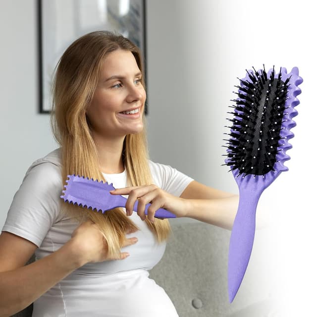 Detalle de Curl Define Stylingbürste Lockenbürste Lila 🎀