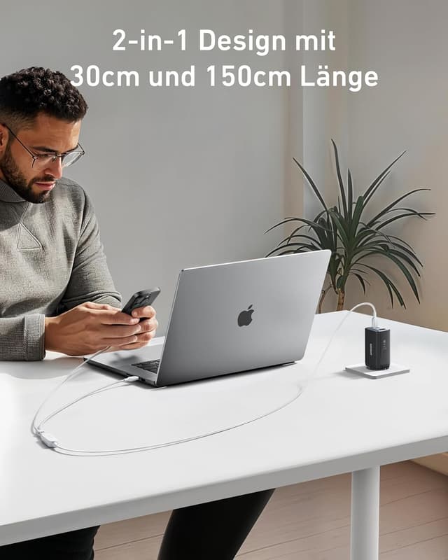 Thumbnail 5 de Anker USB C auf USB C Kabel 140W 2-in-1