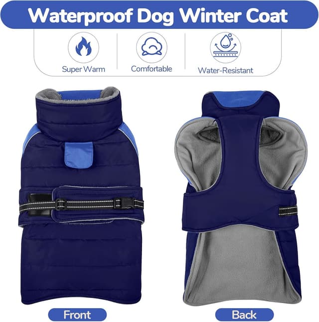 Detalle de LeLePet Lelepet Dog Winter Coat waterproof L