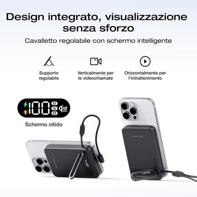 Detalle de EcoFlow RAPID Mag Qi2.2 Powerbank 10.000 mAh