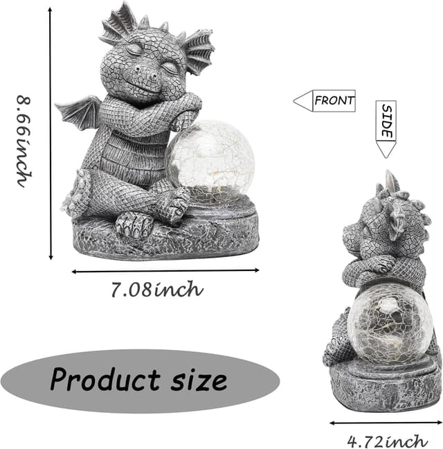 Thumbnail 4 de WNXURT Solar Turtle Garden Figurine with LED Lights 🐢