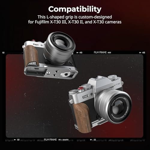 Thumbnail 1 de Plaque de montage Smallrig X-T30 III avec poignée en bois ⚙