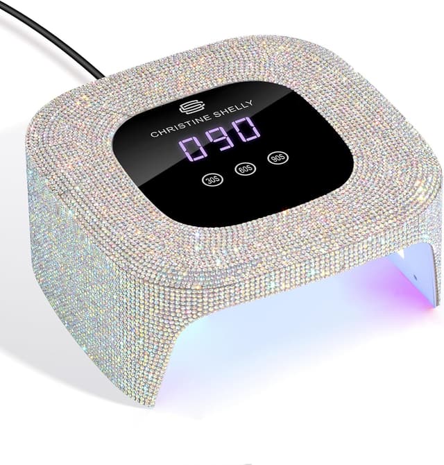 Detalle de CHRISTINE SHELLY 48W Gel Nail Lamp with Auto Sensor, 365nm/405nm and LCD Touch Timers
