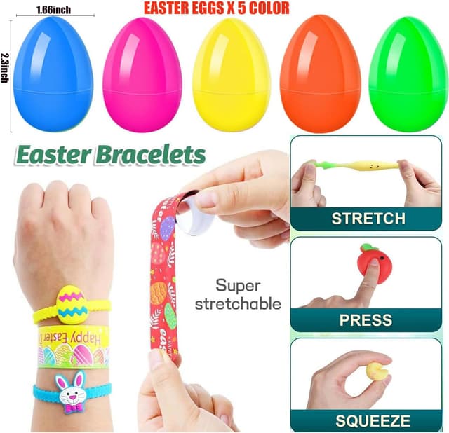 Thumbnail 6 de 300pcs Easter Eggs with Toys Bulk