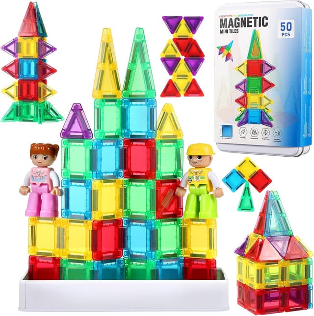 Detalle de GAGAKU Travel Mini Magnetic Tiles 50PCS