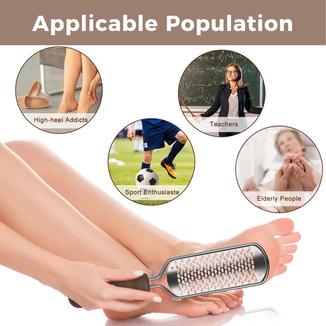 Detalle 2 de Easkep Stainless Steel Foot File & Scrubber for Dead Skin and Hard, Dry Feet
