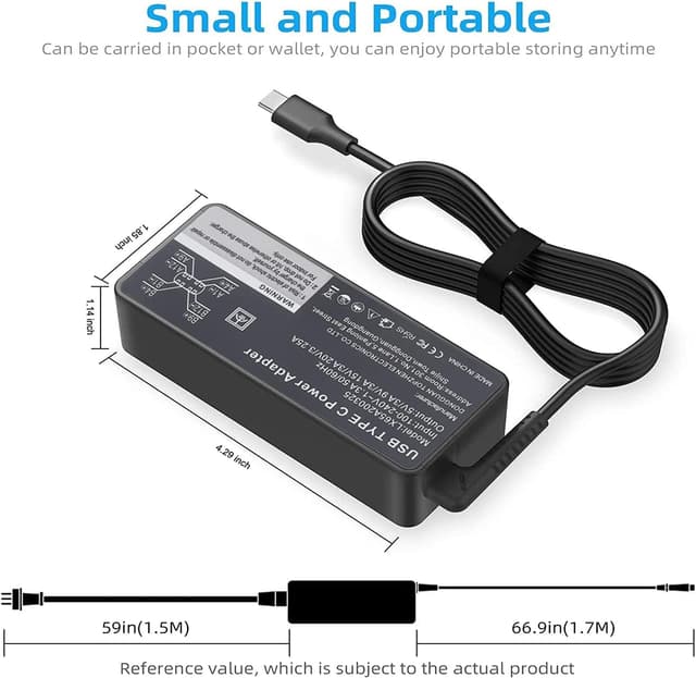 Thumbnail 4 de 65W USB-C Ladekabel für Lenovo ThinkPad