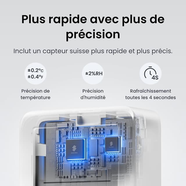 Thumbnail 2 de SwitchBot Thermomètre hygromètre intérieur 394 ft 📟