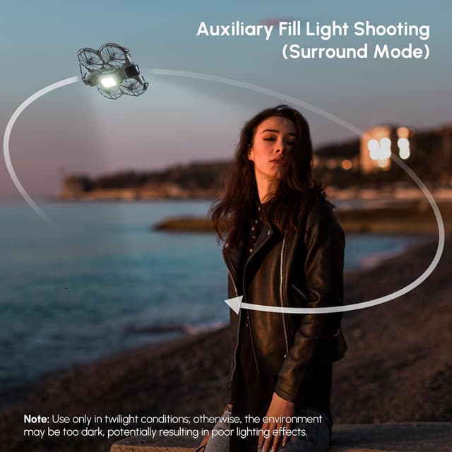 Detalle de STARTRC Neo 2 : train d’atterrissage éclairé pour DJI Neo 2 (augmentation de hauteur)