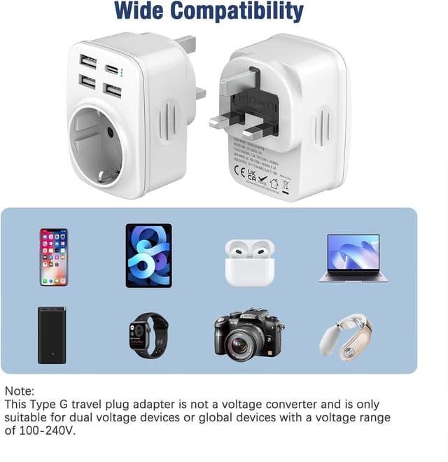 Thumbnail 3 de Hoppac Adaptador UK a Español 5 en 1