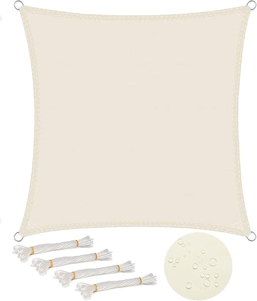 Detalle de WOLTU Toldo Vela Impermeable 2x2 m para Jardín