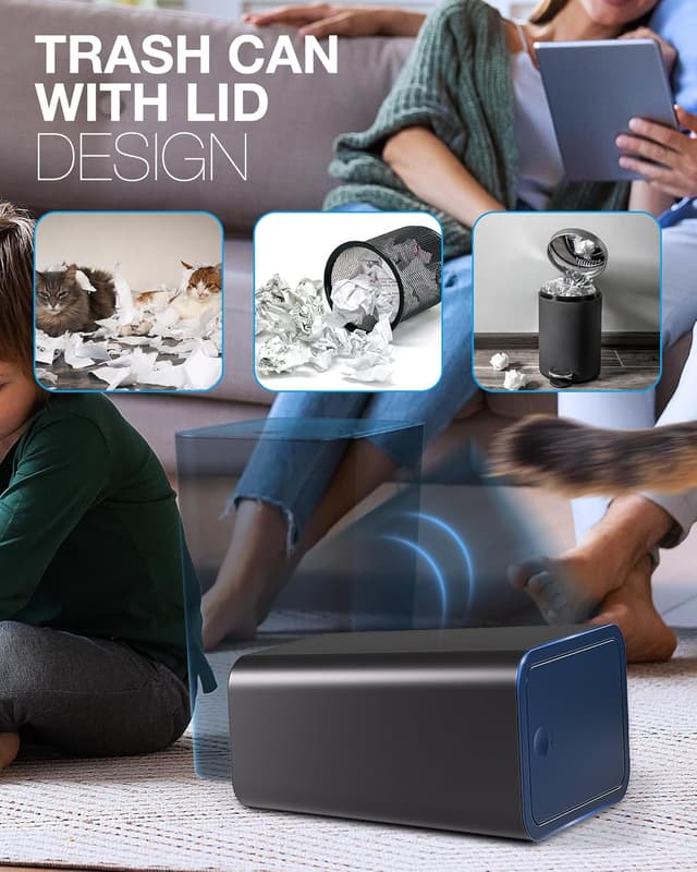 Detalle 2 de ITCPRL 4 Gallon Bathroom Trash Can with Lid 🗑