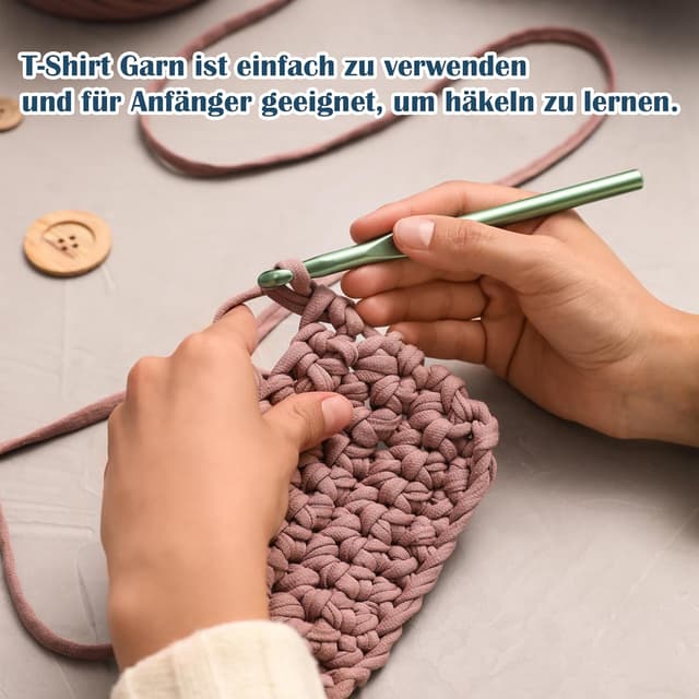 Thumbnail 3 de iEGrow T-Shirt Garn 400 g Jeansblau