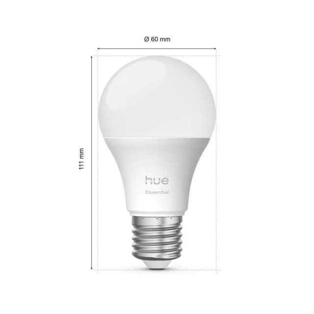 Detalle 2 de Philips Hue kit de iluminación inteligente E27 Bluetooth multicolor (2 bombillas) 929004235409