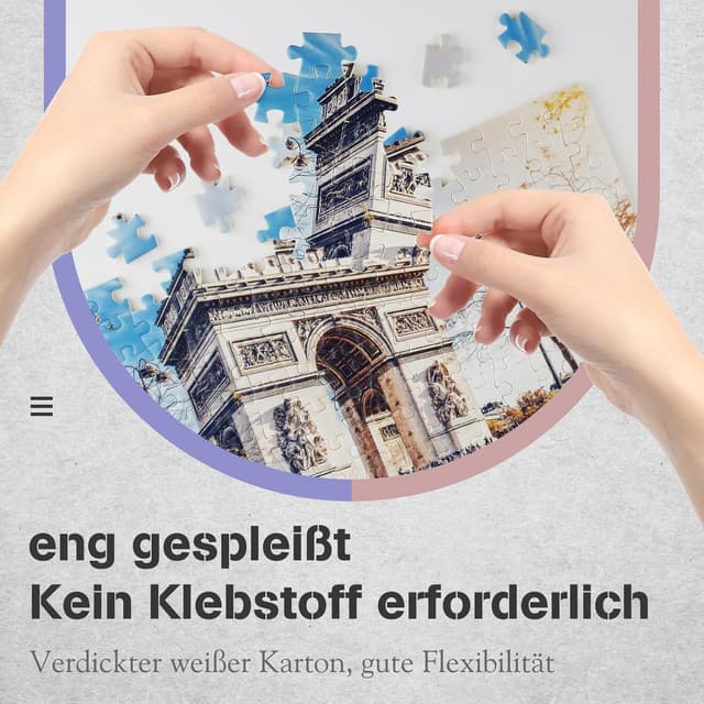 Detalle 1 de MISITU Mini-Puzzles 3er-Pack mit 150 Teilen