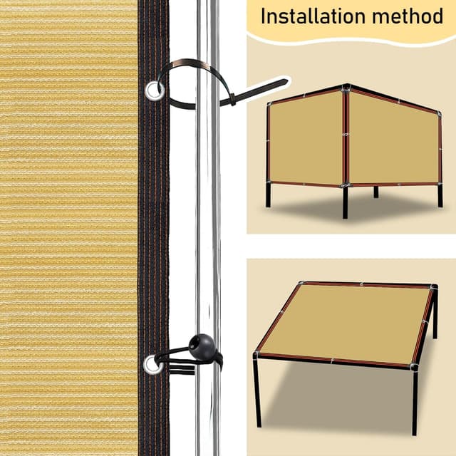 Detalle 2 de Toldo rectangular Verano 🌞 Red de sombra para jardín y terraza