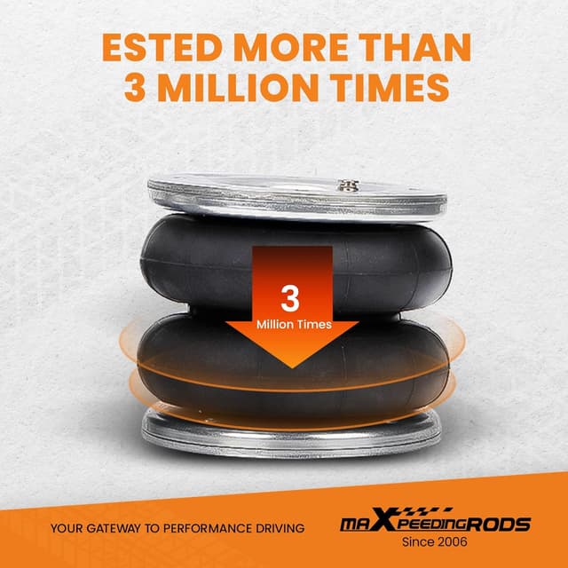 Detalle 2 de maXpeedingrods sospensione pneumatica ad aria con kit borsa e pompa per Ford Transit 2001-2020 (posteriori gemellate)