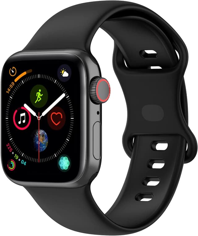 Detalle de Panda Bobo Silicone Strap for Apple Watch Series 1–10 & SE (38mm–42mm) – Soft Waterproof Sport Band Replacement
