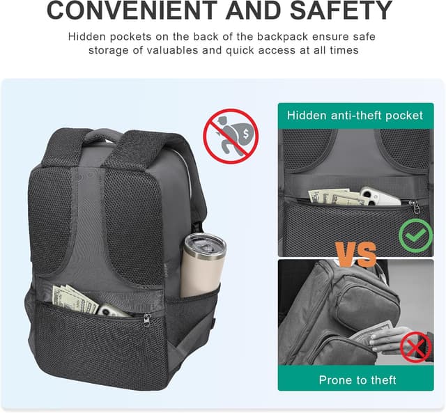 Thumbnail 2 de Xkdoai Cabin Bag 40x27x20 Backpack for Ryanair