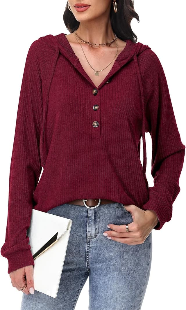 Detalle 2 de Tanmolo Hoodie Damen V-Ausschnitt