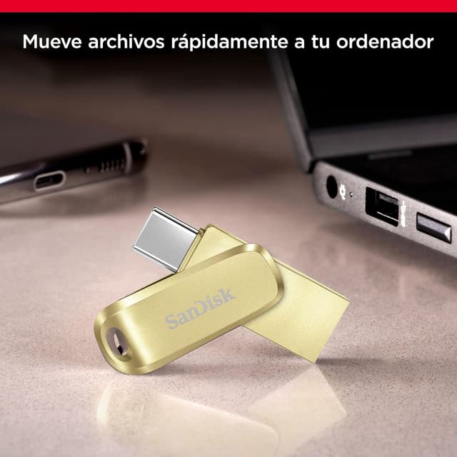 Thumbnail 3 de SanDisk 256GB Ultra Dual Drive Luxe, Memoria Flash USB 🌟