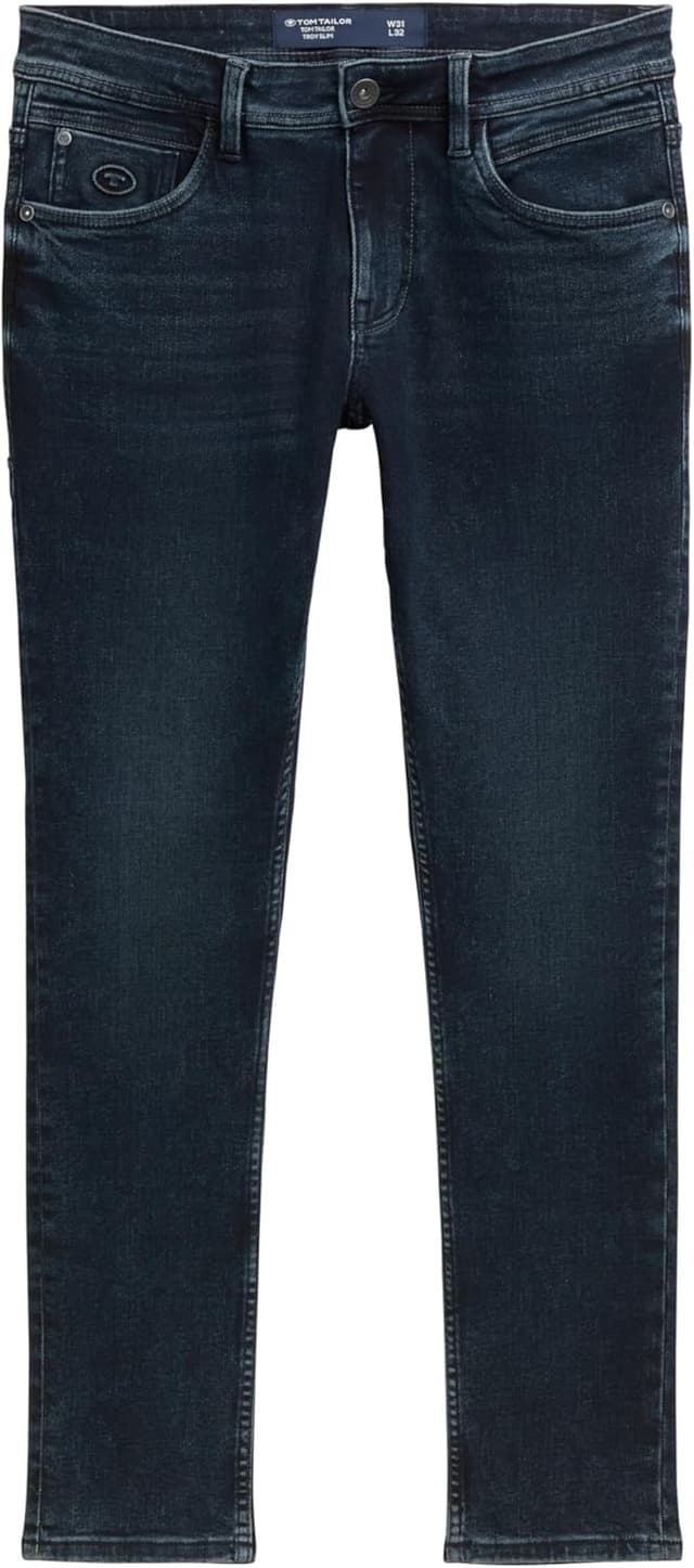 Detalle de Tom Tailor Uomo Jeans Troy Slim 1021160 a 5 tasche