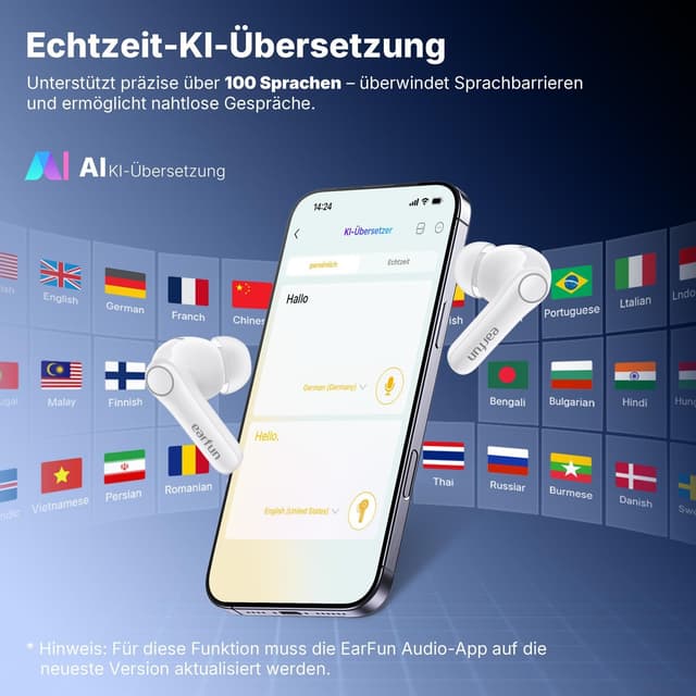 Thumbnail 5 de EarFun Air Pro 4+ Bluetooth Kopfhörer 54 Std.