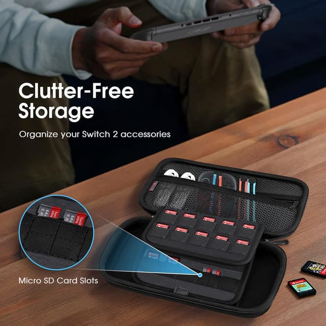 Detalle 2 de FINTIE Étui pour Nintendo Switch 2 (2025) avec verre trempé (2 pièces) – protection EVA antichoc