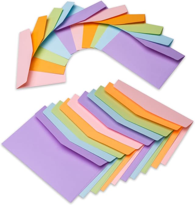 Detalle de 40 Briefumschläge Bunt Mix 16 x 11cm