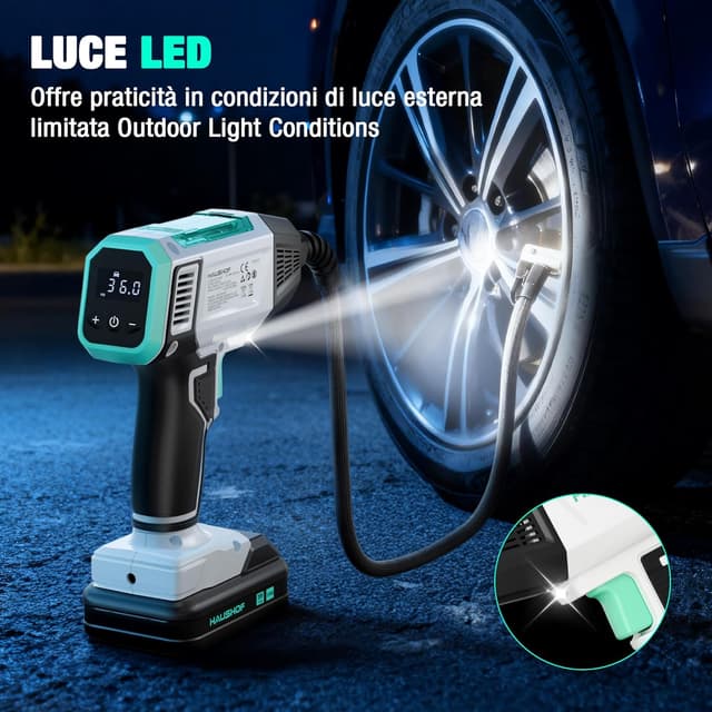 Thumbnail 6 de HAUSHOF Compressore Aria 150 PSI