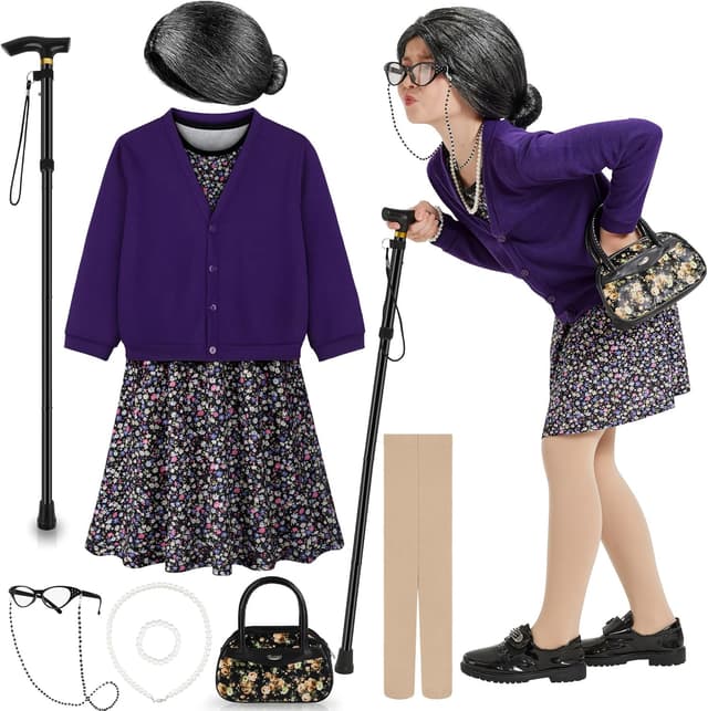Detalle de Gnodio Old Lady Costume 100 ๐ญ