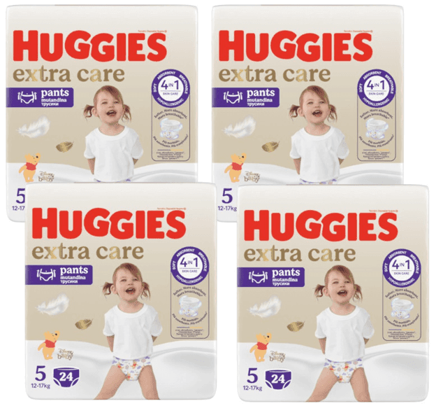 Detalle de Huggies Extra Care Pañales Braguitas Disney Talla 5 🦁 4x24 Uds