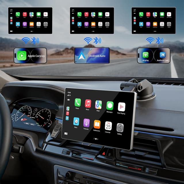 Detalle 2 de Madoec Portable Apple Carplay Screen 9"