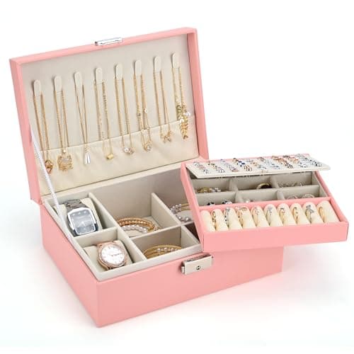 Detalle de Sofore joyero de viaje rosa Sakura