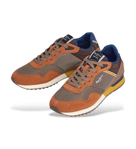 Detalle 2 de Pepe Jeans Zapatillas London Brick de piel marrón