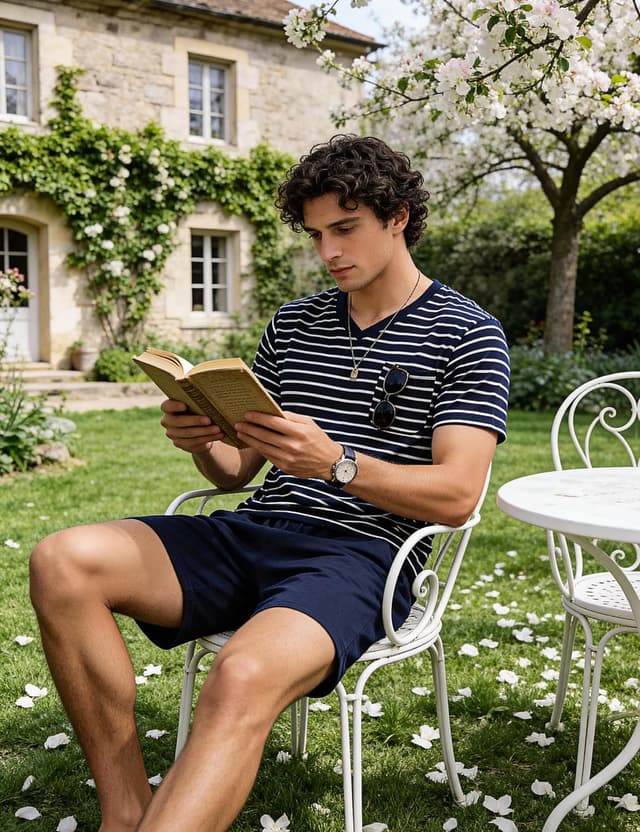 Detalle 2 de Litherday Pyjama homme rayures coton, S à 3XL