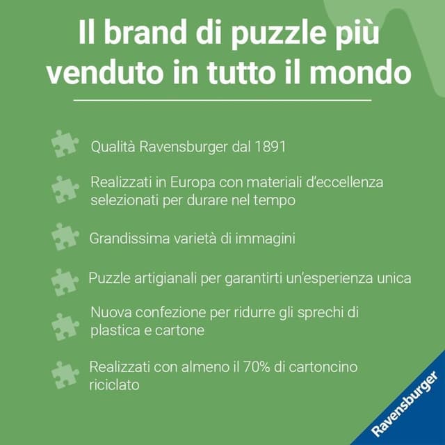 Detalle de Ravensburger Puzzle 1000 pezzi Palazzo Nazionale della Pena (Portogallo) – puzzle per adulti +14 anni, 70 x 50 cm