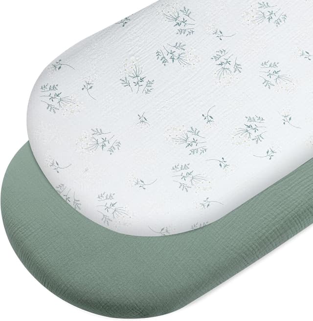 Detalle de Peepeemax Musselin Spannbettlaken 90x55 cm