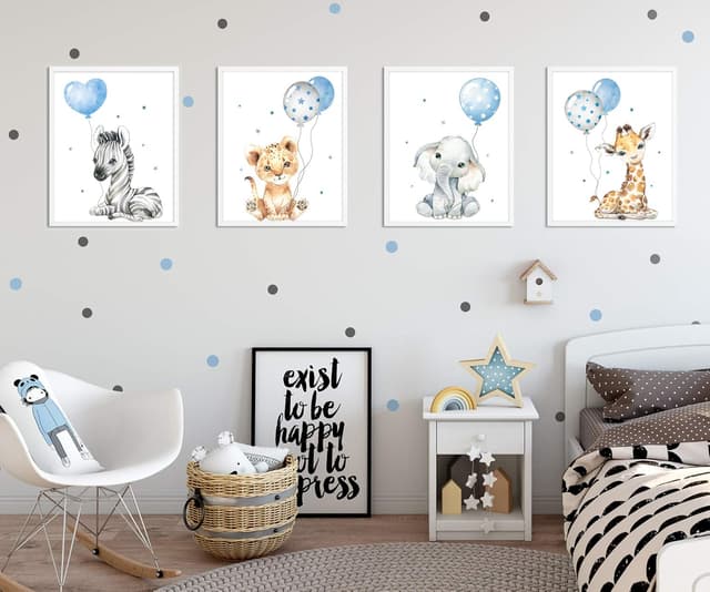 Thumbnail 2 de artpin Bilder Kinderzimmer DIN A4 Poster Tiere