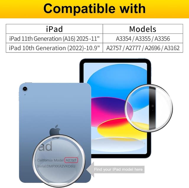 Detalle 2 de GOZOPO Screen Protector for iPad A16 11th Gen 11"