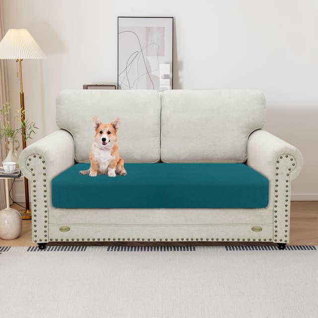 Detalle de YSTELLAA copricuscino divano elasticizzato