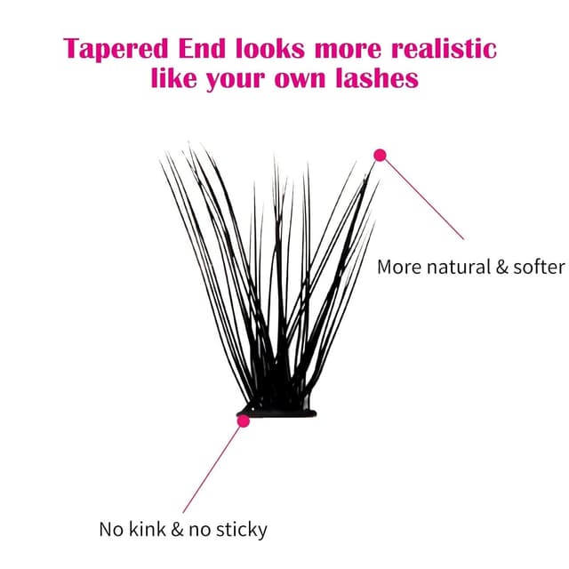 Thumbnail 4 de Wimpern Einzeln Cluster 40D 0.07 C Curl 8â16mm đ