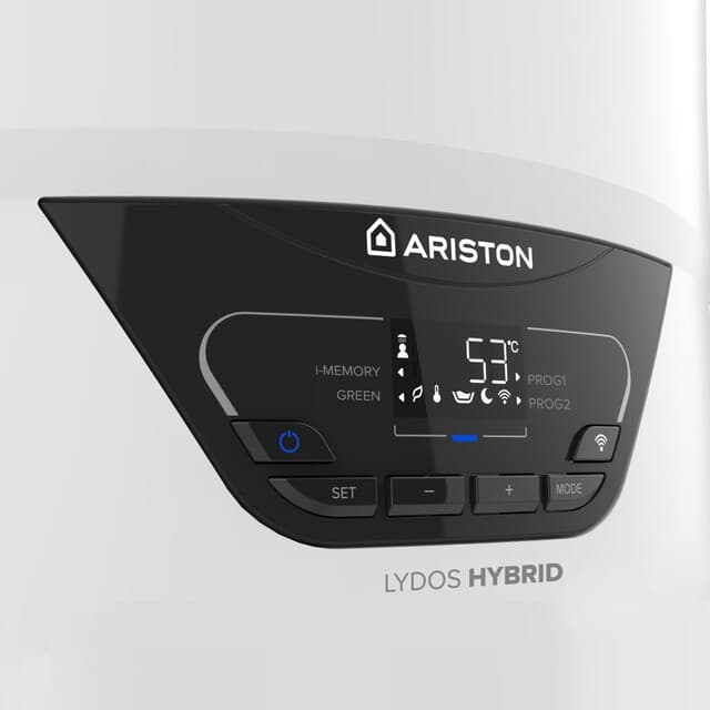 Detalle 2 de Ariston LYDOS HYB aerotermo 100 litros WiFi
